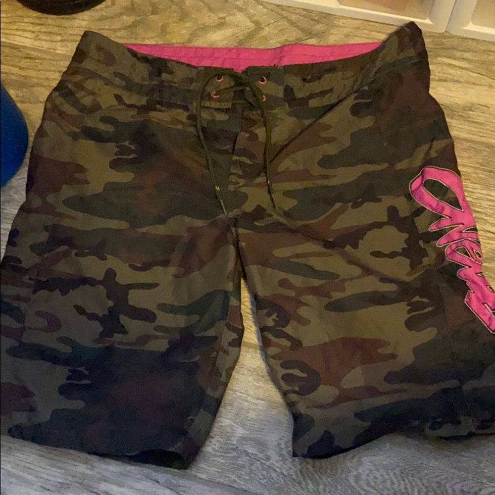 O’Neill woman’s swim shorts camouflage and pink